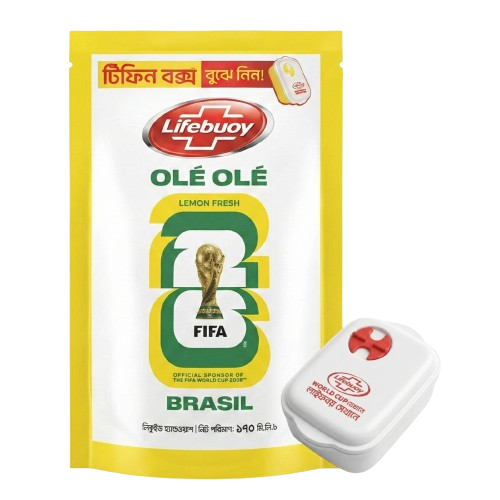 Lifebuoy ole ole lemon fresh 170ml  with tifeen box free